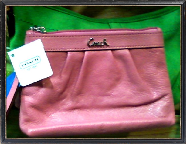 New Coach leather wristlet $39.20, at Hoboken store